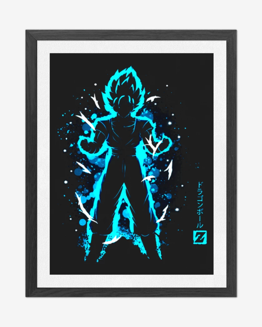Cuadro decorativo Negro de Goku 3