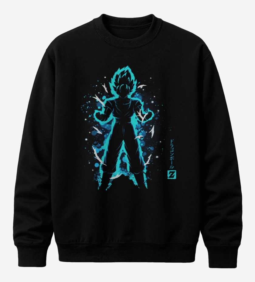 Poleron polo Negro de Goku 3