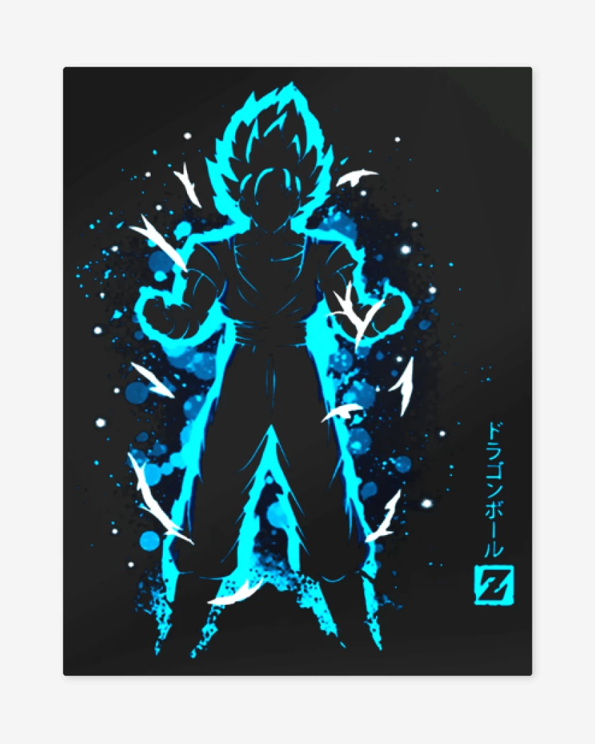 Print metalico Negro de Goku 3