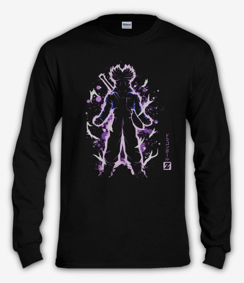 Polera manga larga Negro de Trunks