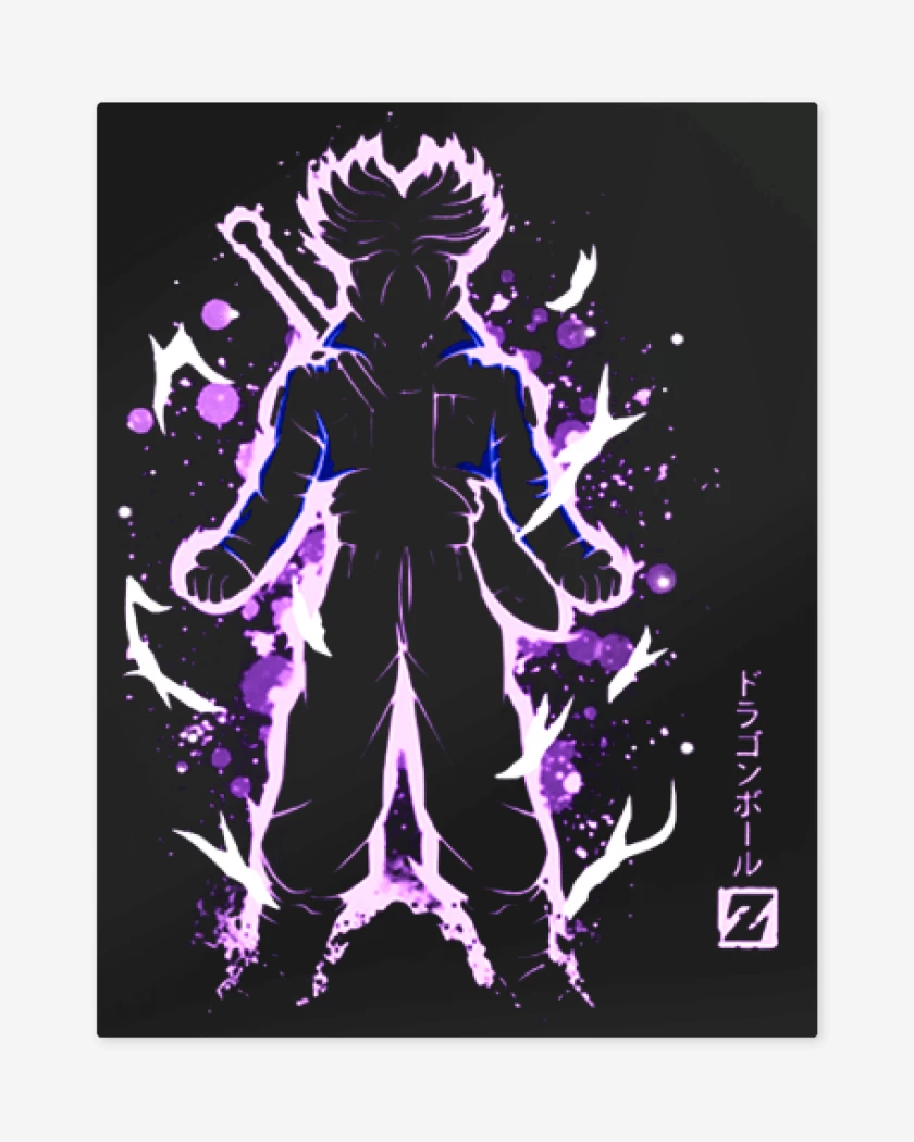 Print metalico Negro de Trunks