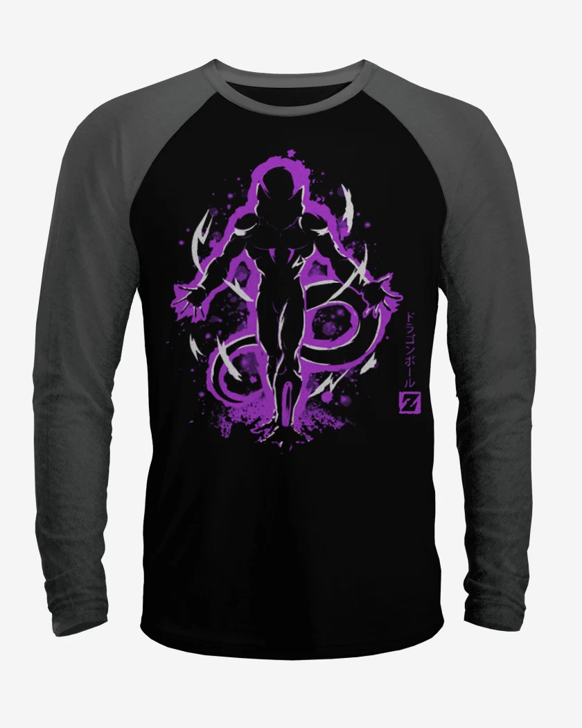 Polera Raglan Negro / Negro Heather de Freezer