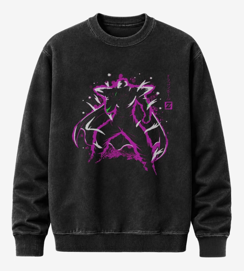 Poleron Polo Acid Wash Negro de Piccolo