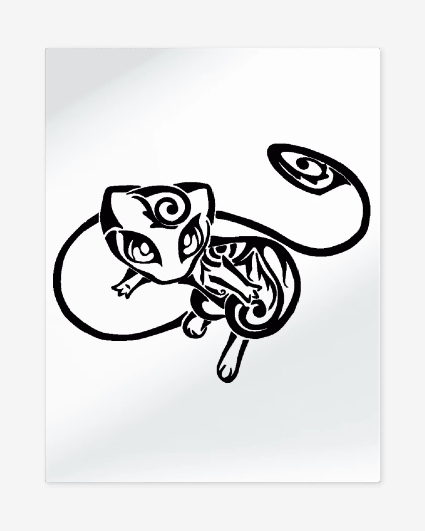 Print metalico Mew 