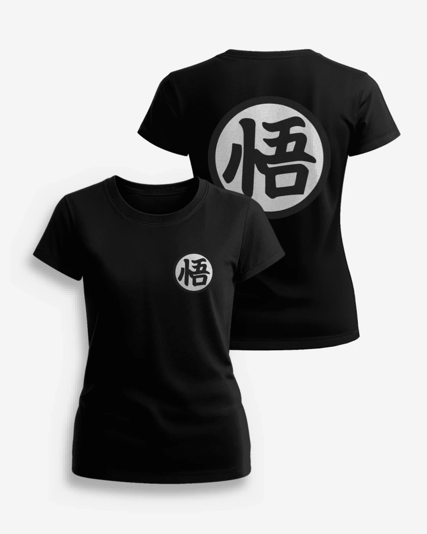Polera de Mujer Kanji dragon ball super 