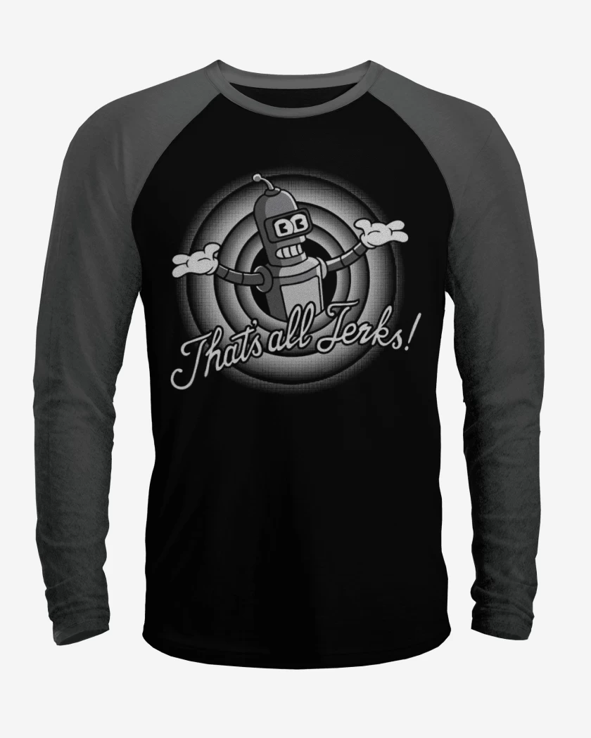 Polera Raglan Negro / Negro Heather de Bender