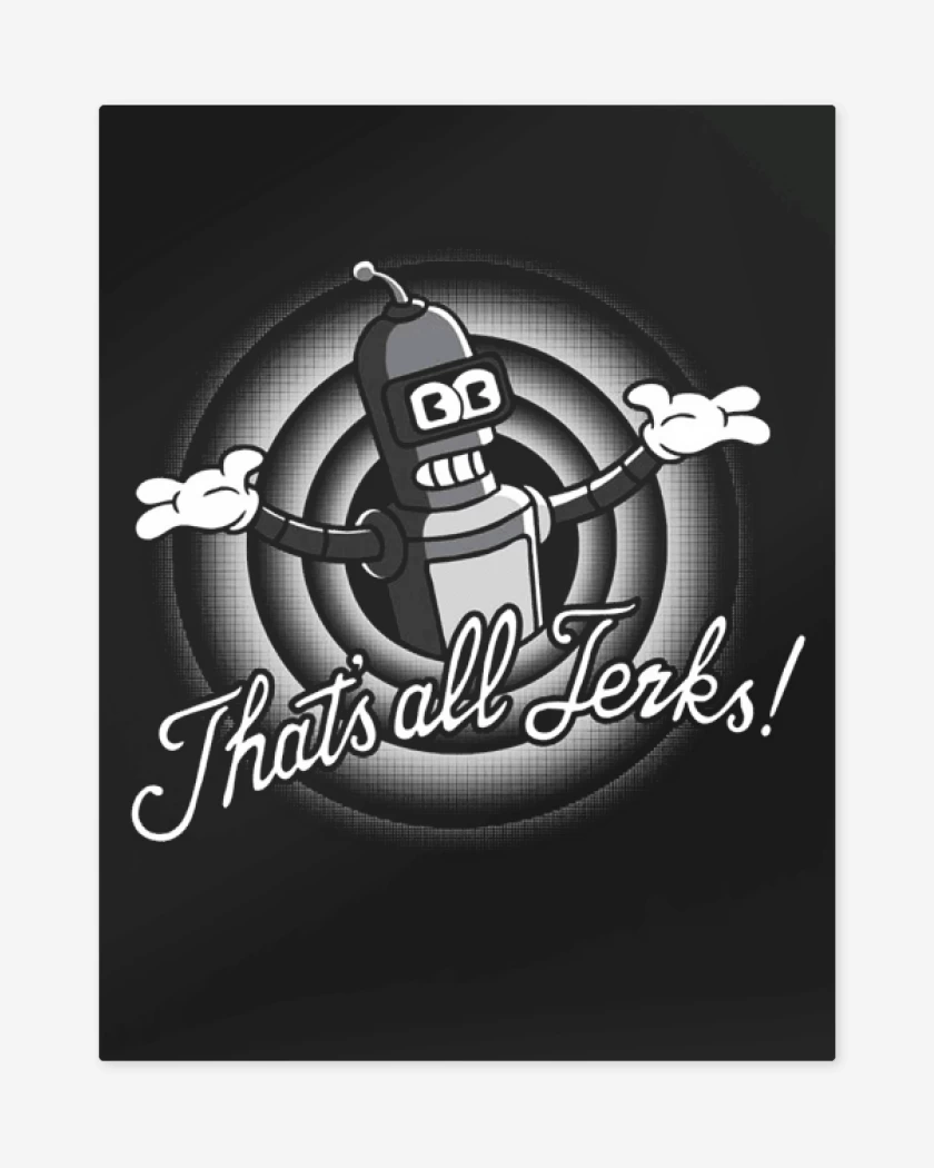 Print metalico Negro de Bender