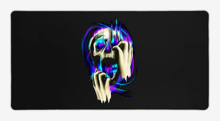 Mouse pad Gamer Galaxia Skull
