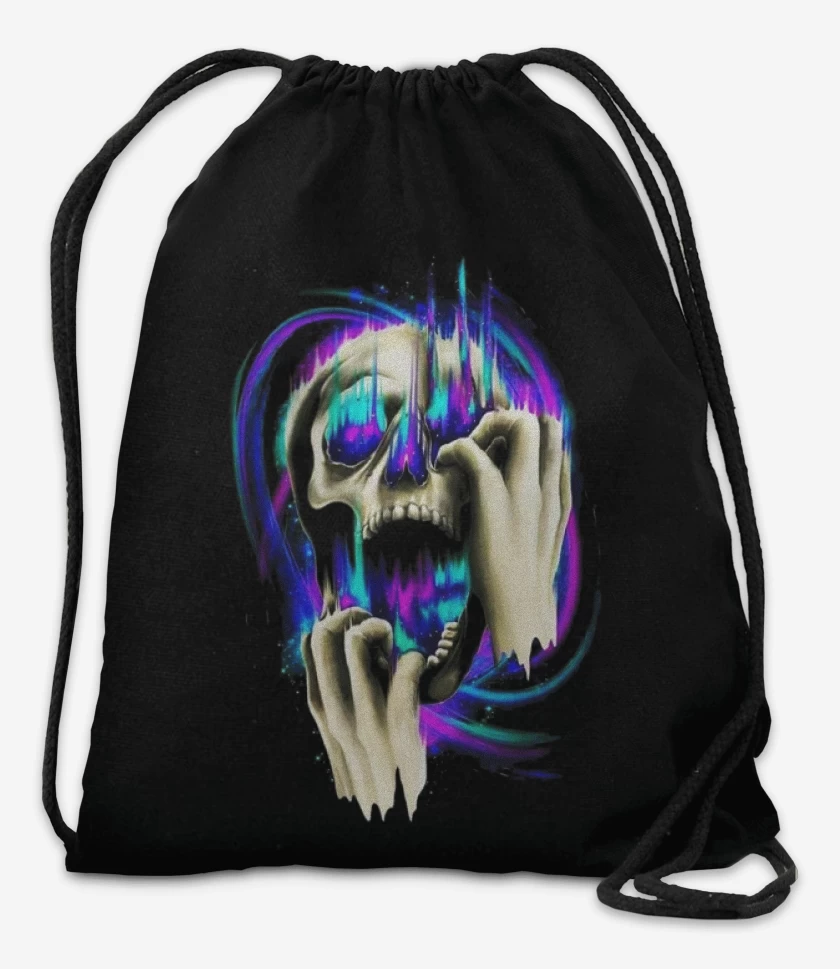 Mochila Negro de Galaxia Skull