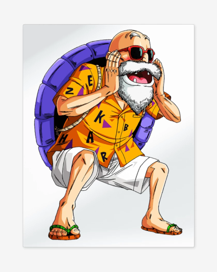 Print metalico Blanco de Roshi 