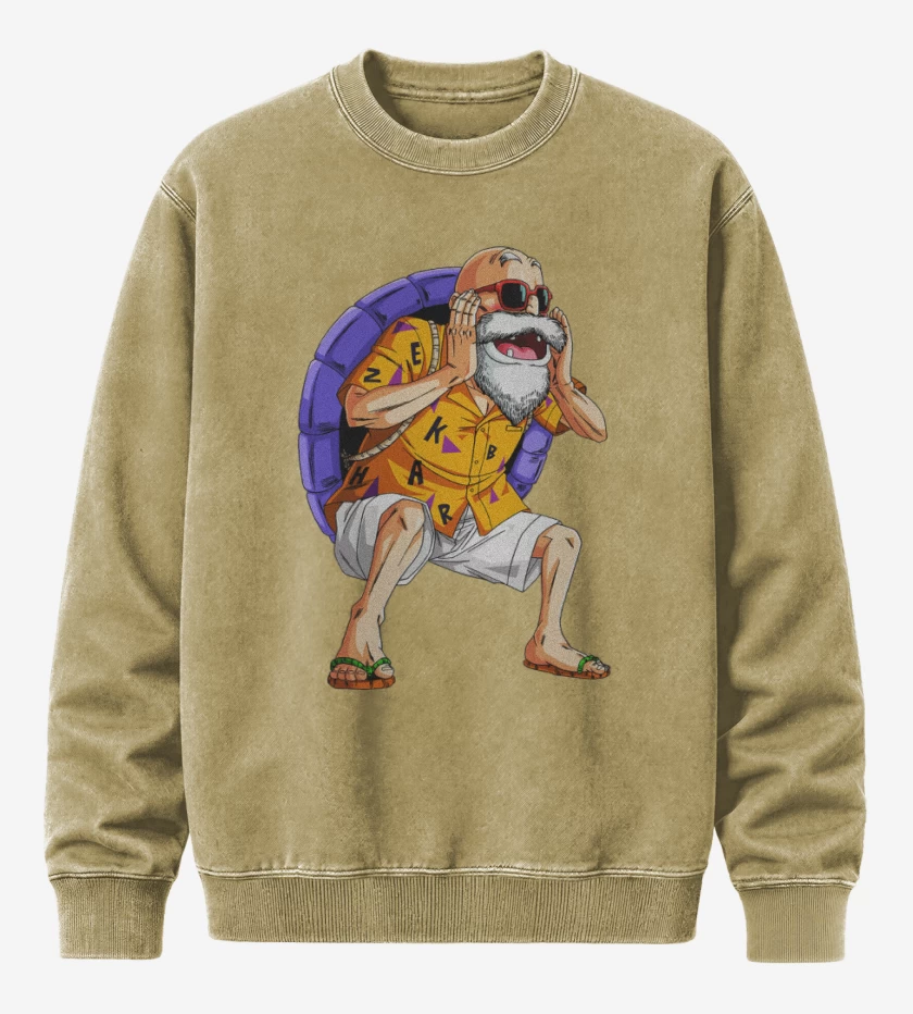 Poleron Polo Acid Wash Beige de Roshi 