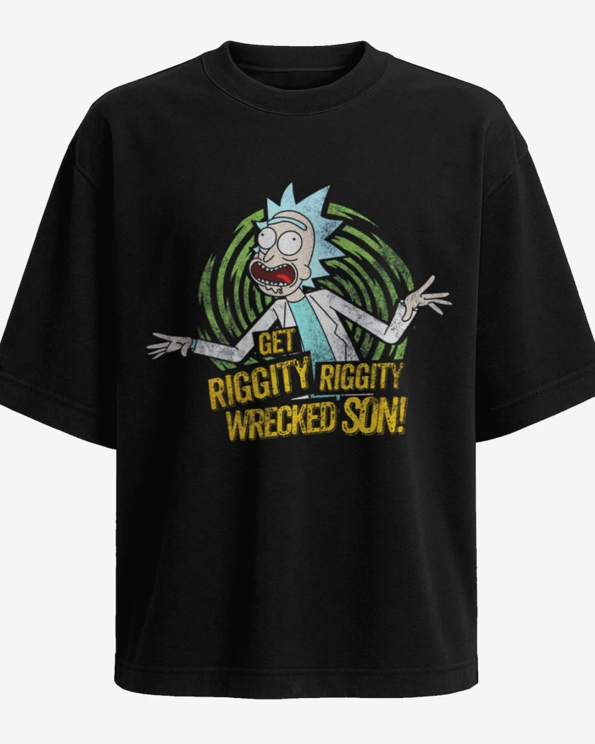 Polera Oversize get riggity riggity wrecked son