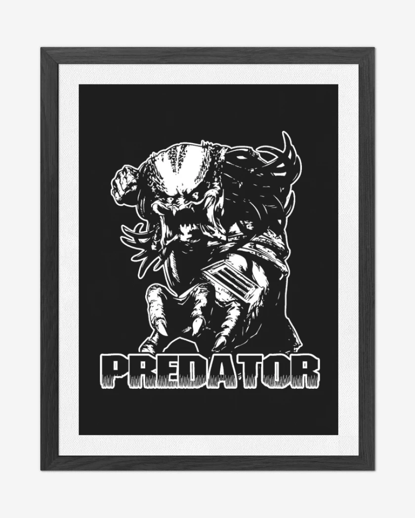 Cuadro decorativo Negro de Predator 2