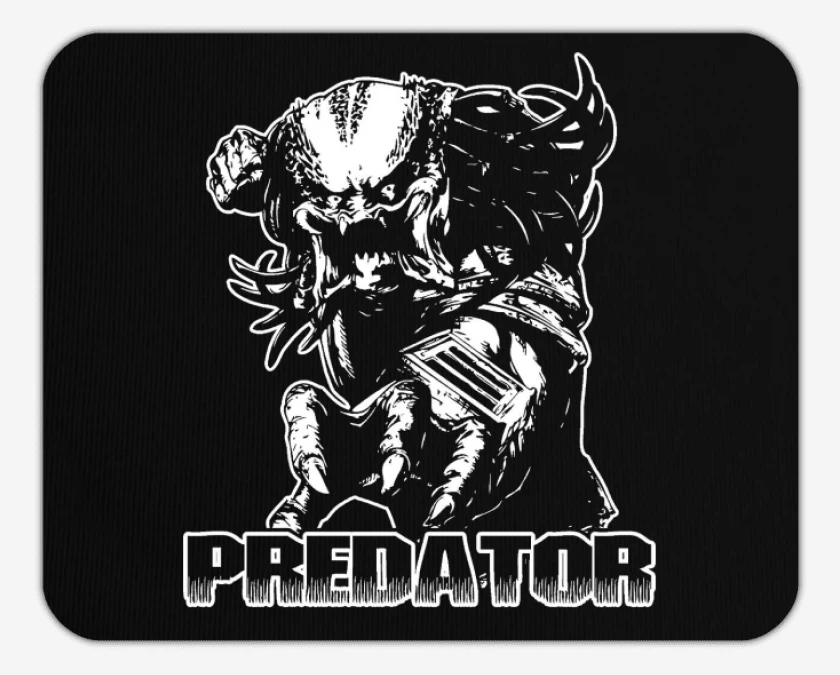Mousepad Negro de Predator 2