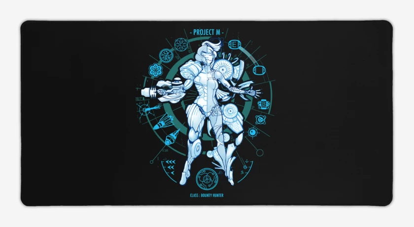 Mouse pad Gamer Negro de project m
