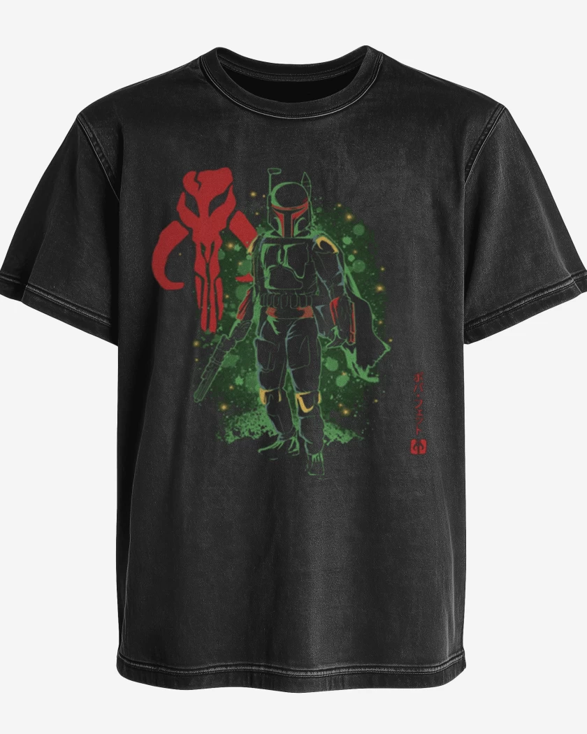 Polera desgastada Negro de Fet 2