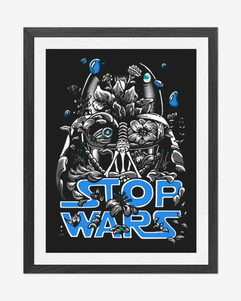 Cuadro decorativo Negro de Stop Wars 2
