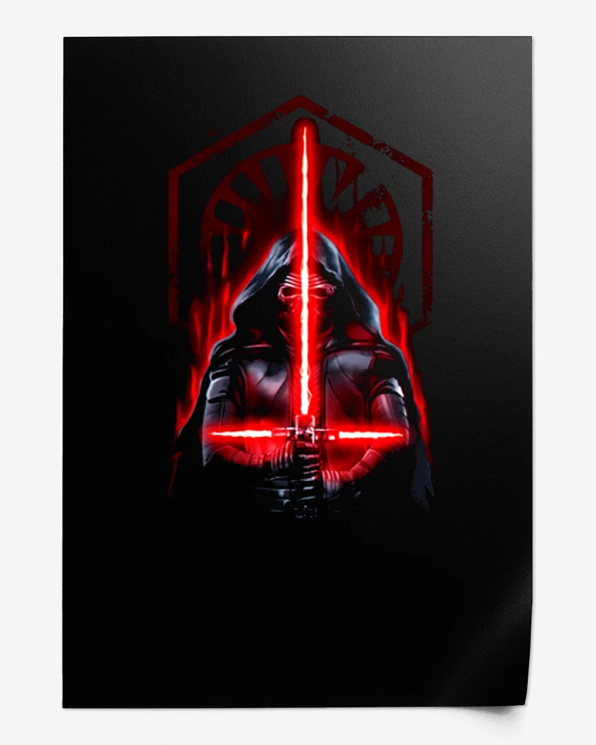 Print Negro de Kylo full color