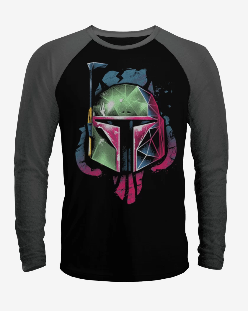 Polera Raglan Negro / Negro Heather de Fet 4
