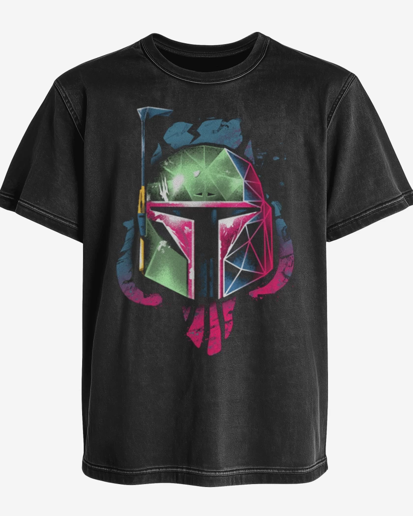 Polera desgastada Negro de Fet 4