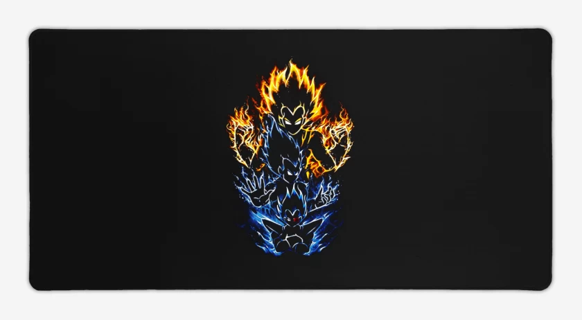 Mouse pad Gamer Negro de Vegetas
