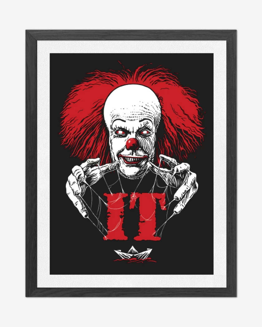Cuadro decorativo Negro de Pennywise