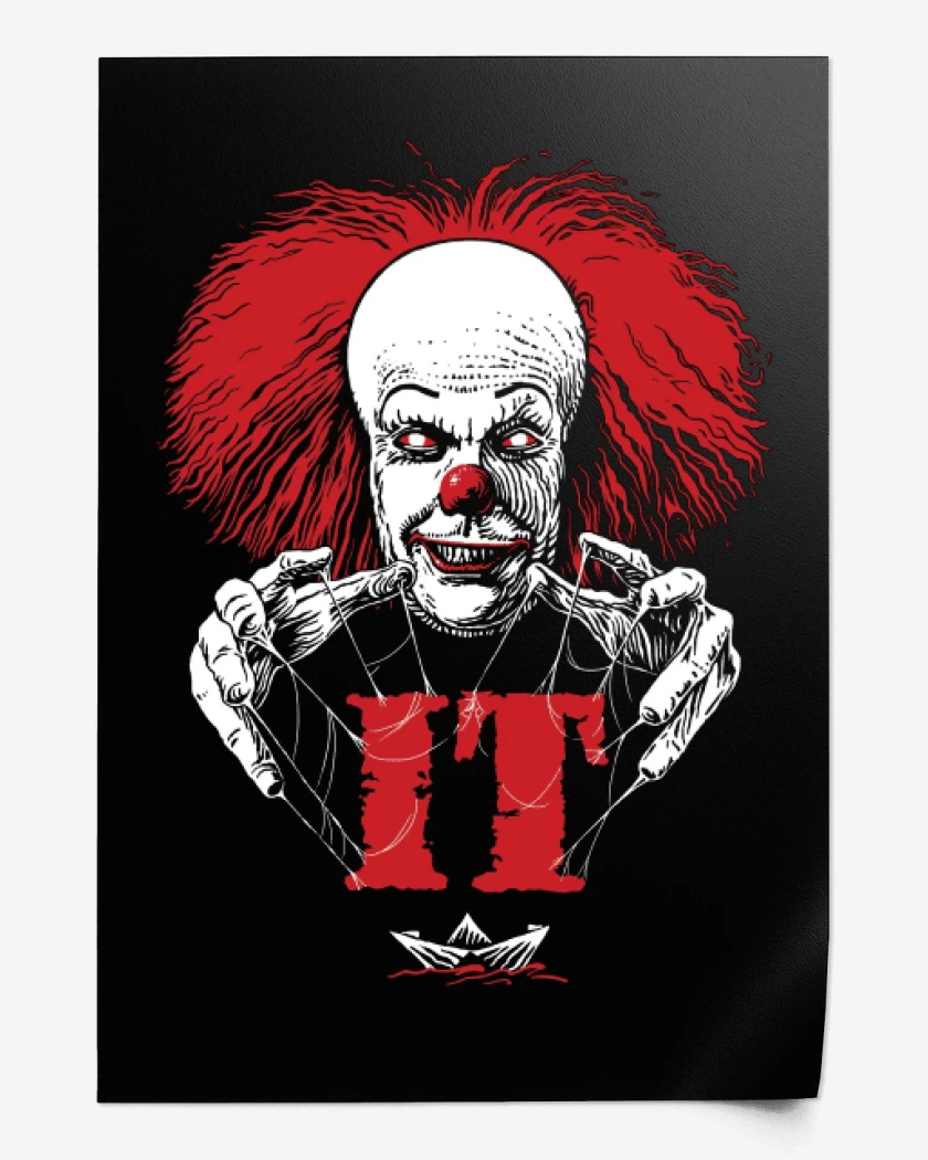 Print Negro de Pennywise