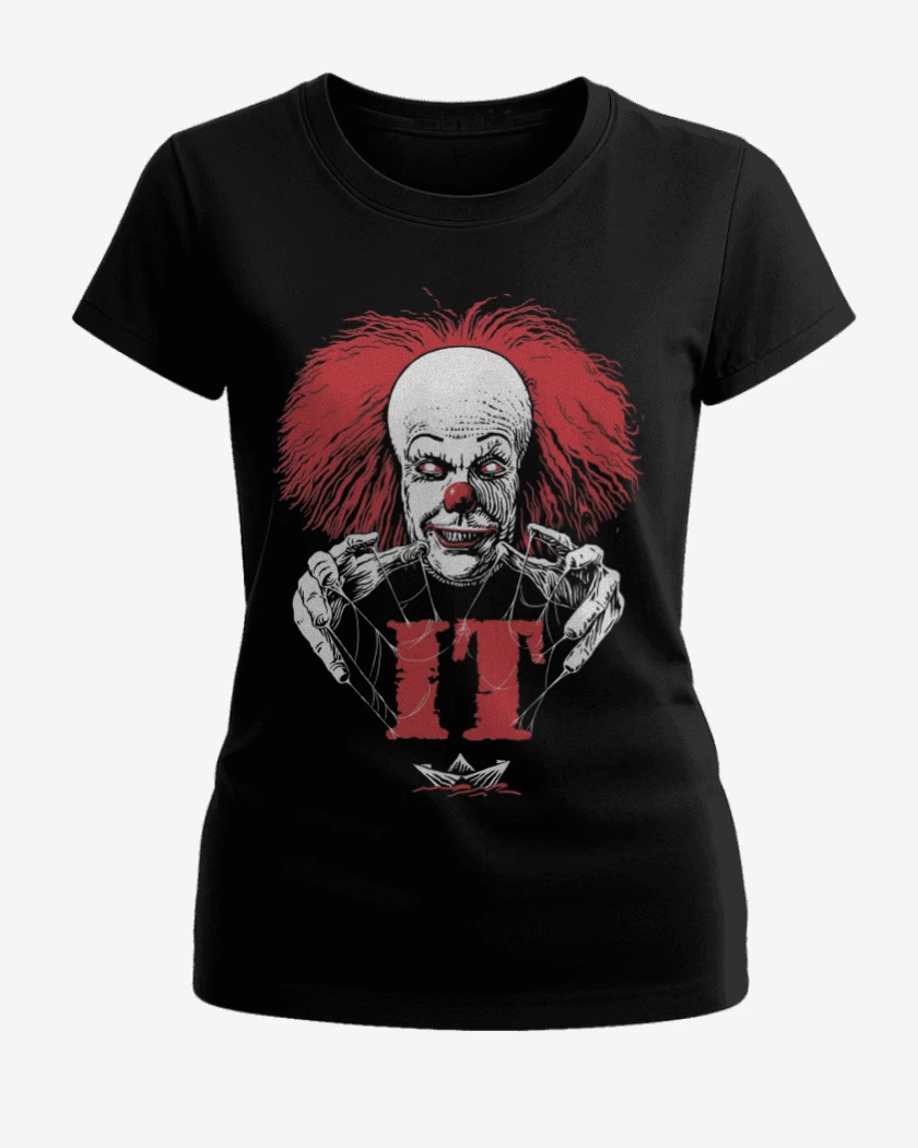 Polera de Mujer Negro de Pennywise