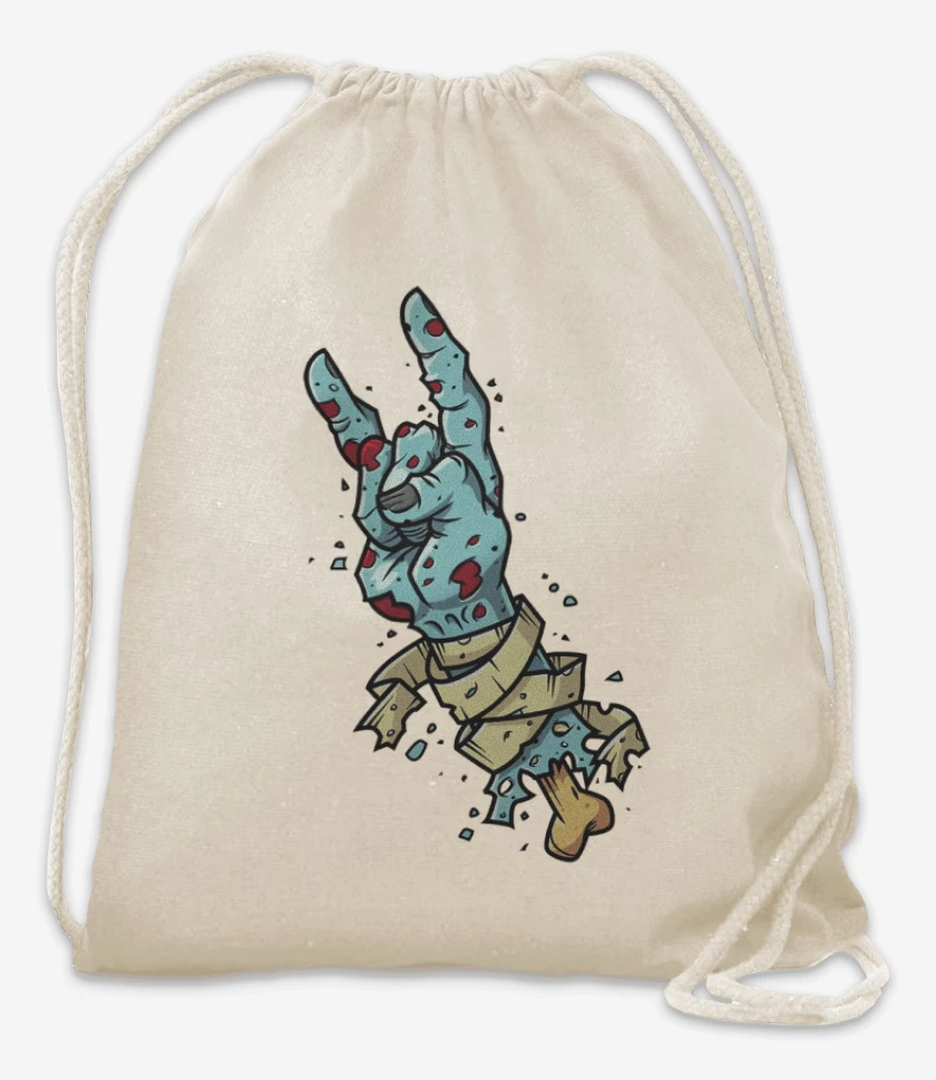 Mochila Blanco de Rock zombie