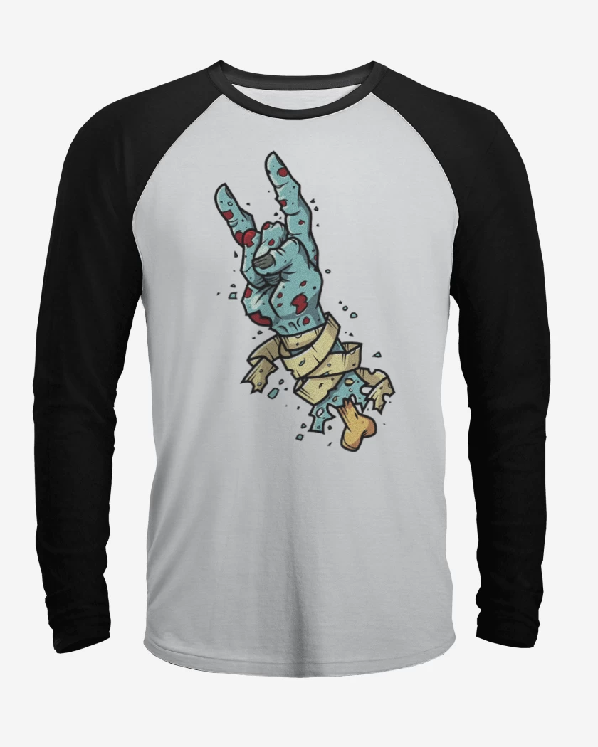 Polera Raglan Rock zombie