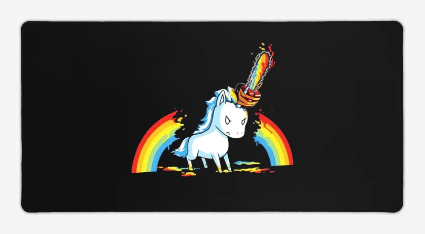 Mouse pad Gamer Negro de Angry poni