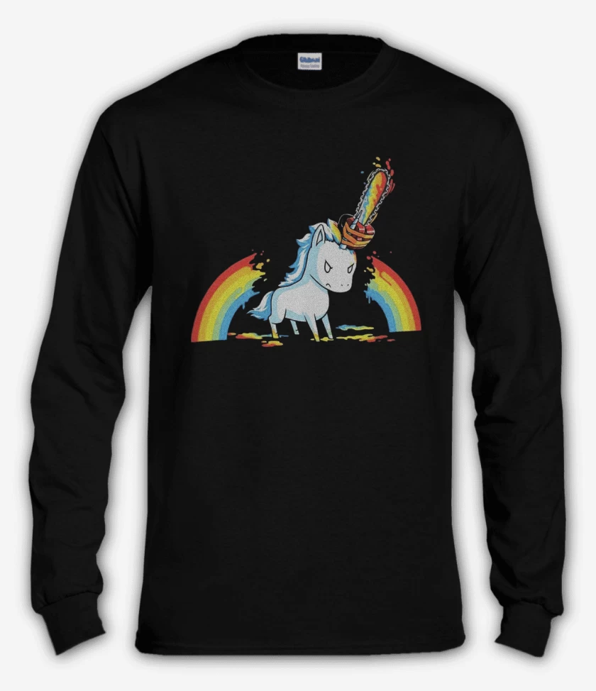 Polera manga larga Negro de Angry poni