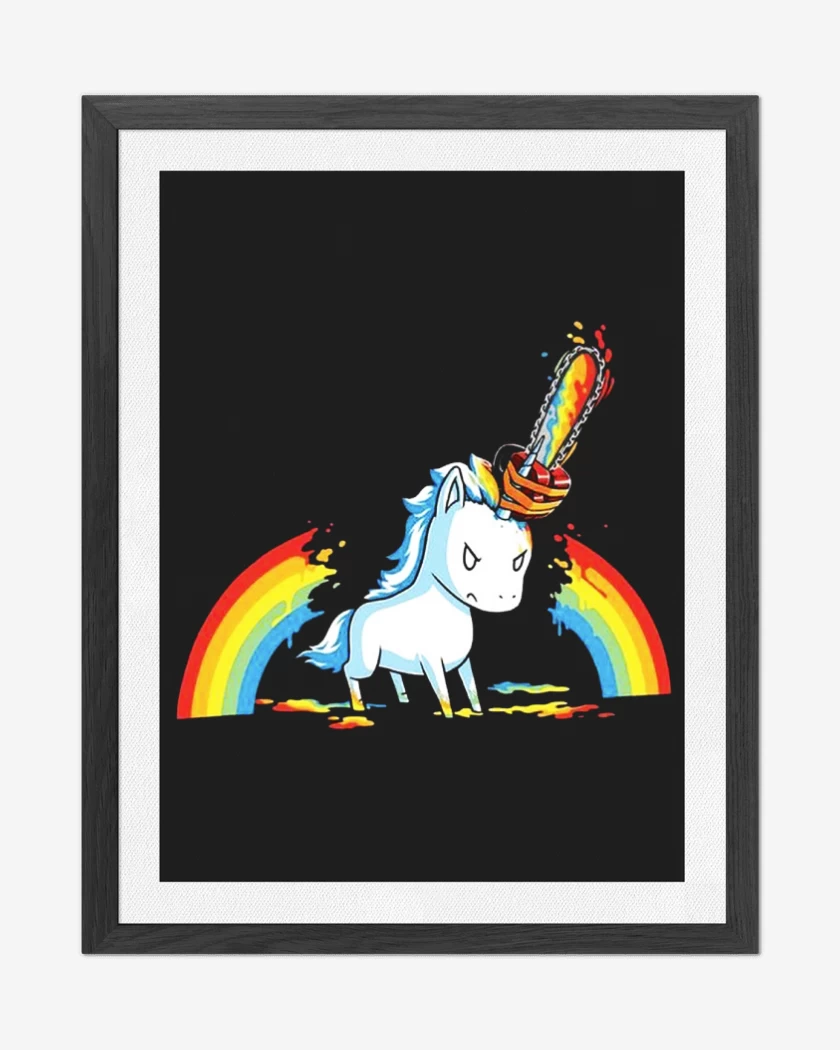 Cuadro decorativo Negro de Angry poni