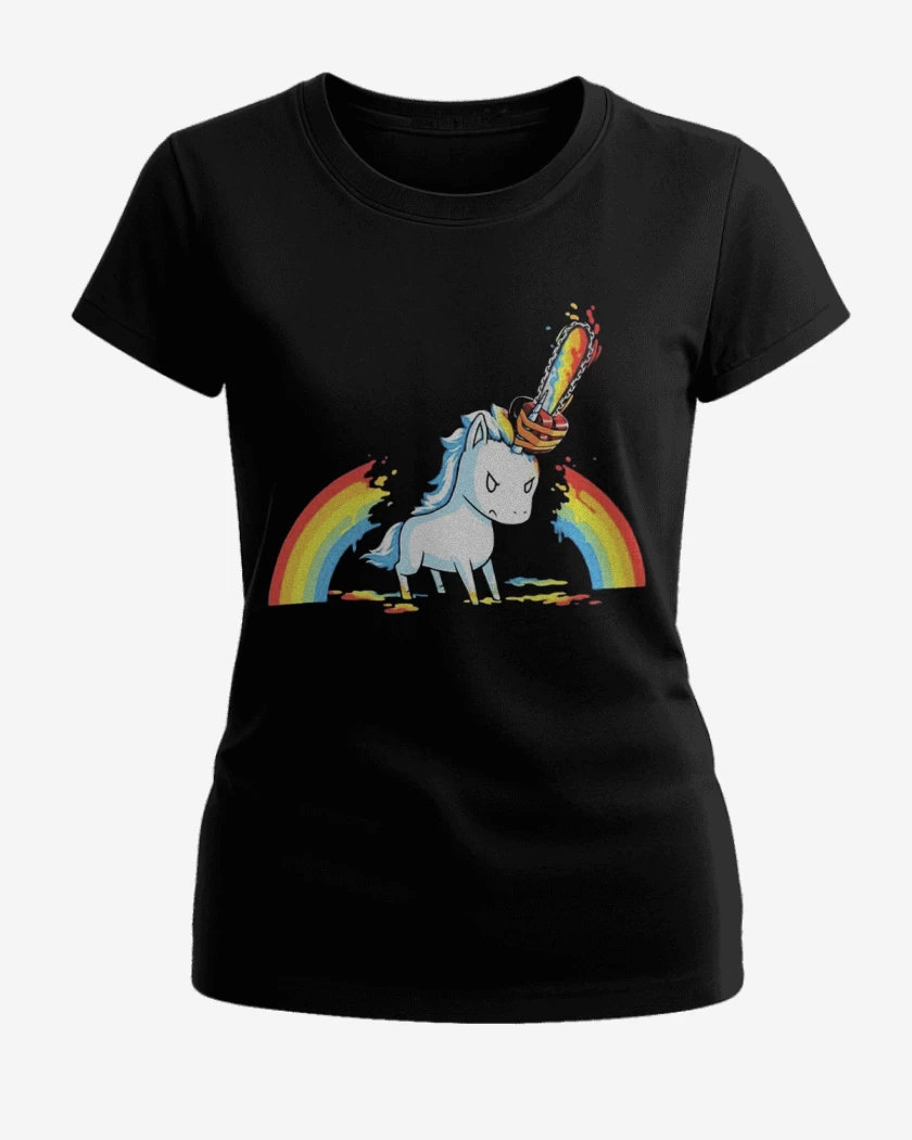 Polera de Mujer Negro de Angry poni