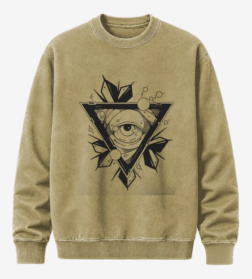 Poleron Polo Acid Wash Beige de Ojo 
