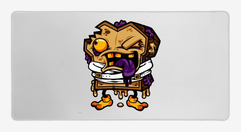 Mouse pad Gamer Blanco de Sanguche