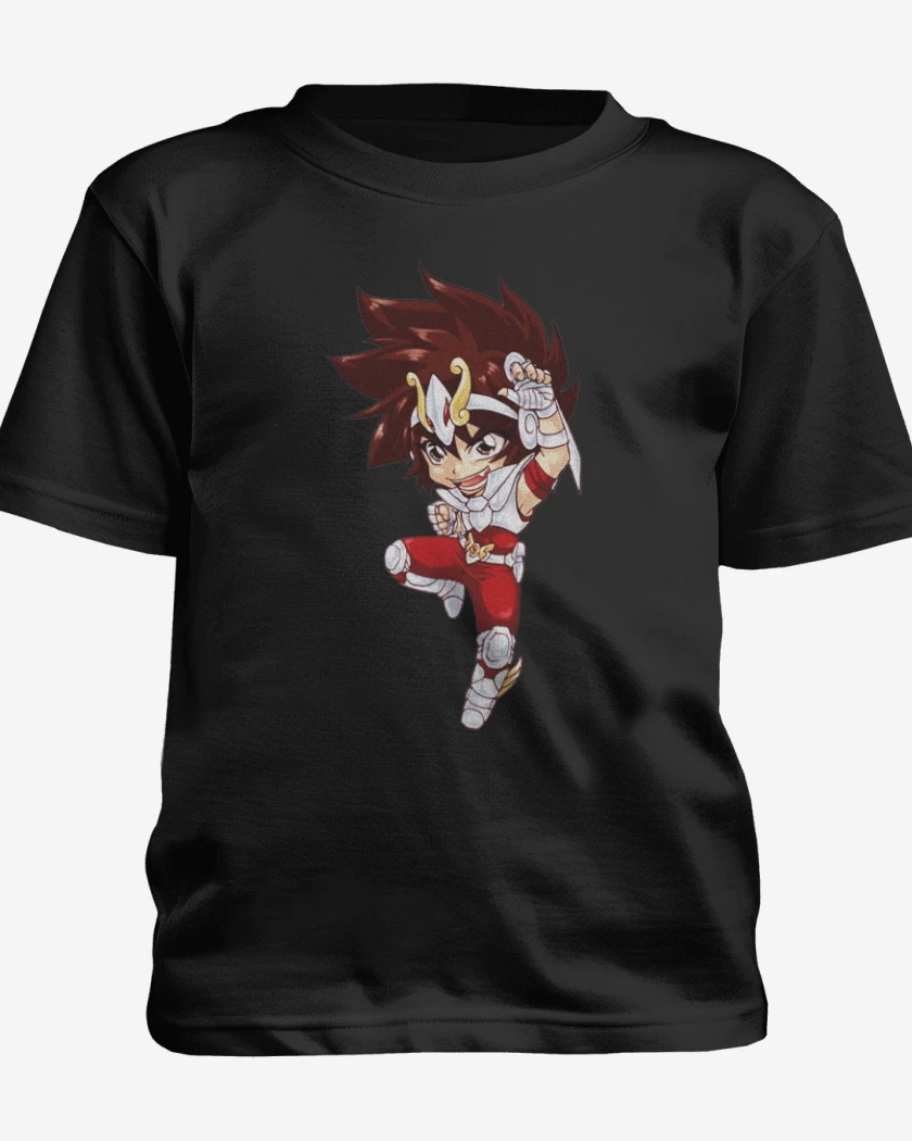 Polera de niño Negro de Seiya full color