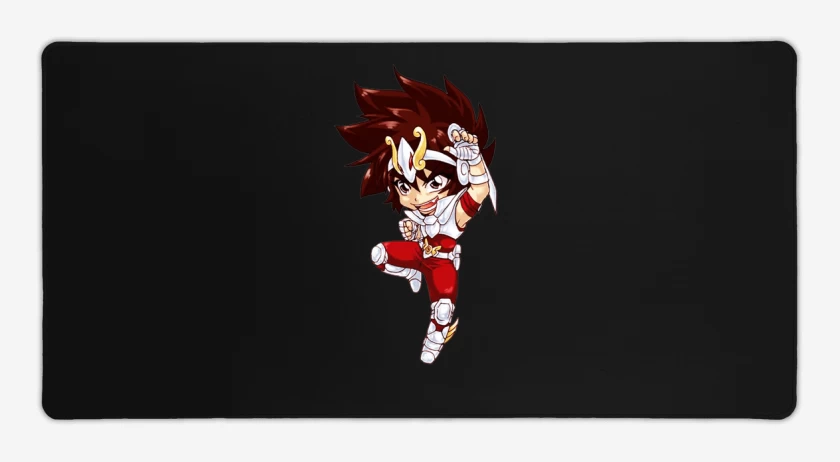 Mouse pad Gamer Negro de Seiya full color