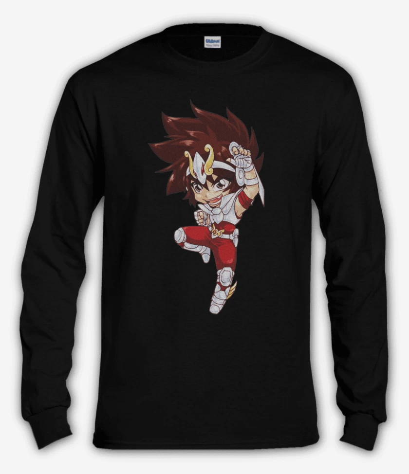 Polera manga larga Negro de Seiya full color