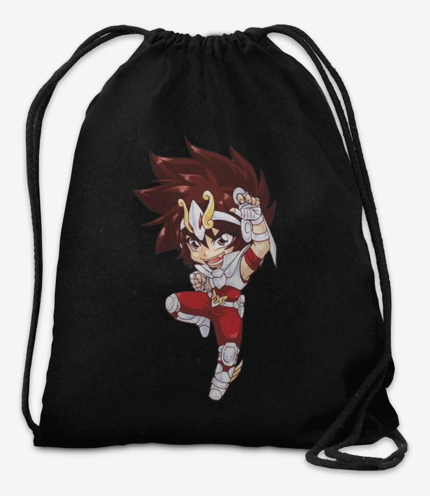 Mochila Negro de Seiya full color