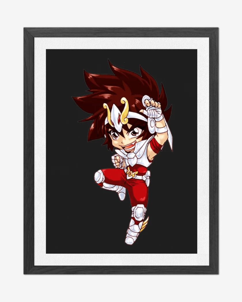 Cuadro decorativo Negro de Seiya full color