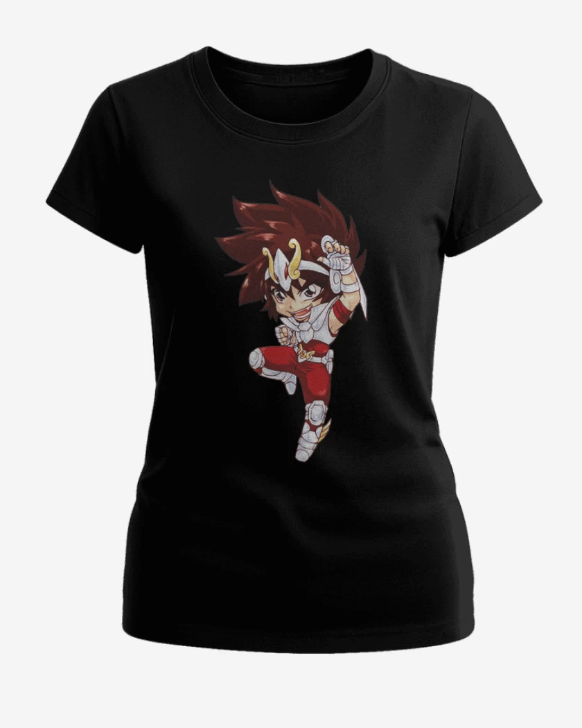 Polera de Mujer Negro de Seiya full color