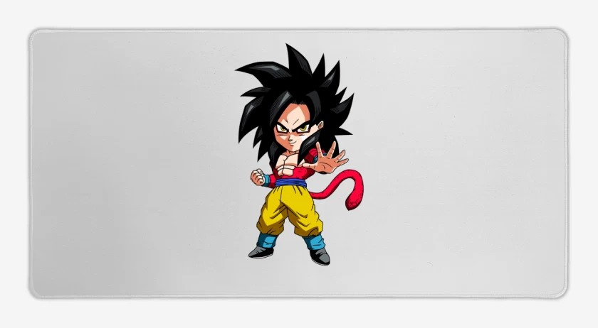 Mouse pad Gamer Blanco de Goku fase 4