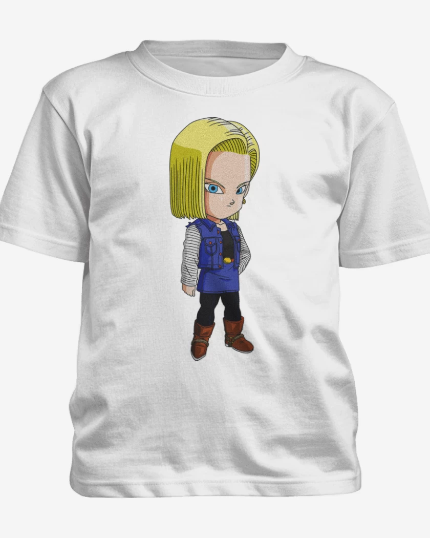 Polera de niño Blanco de Androide 18