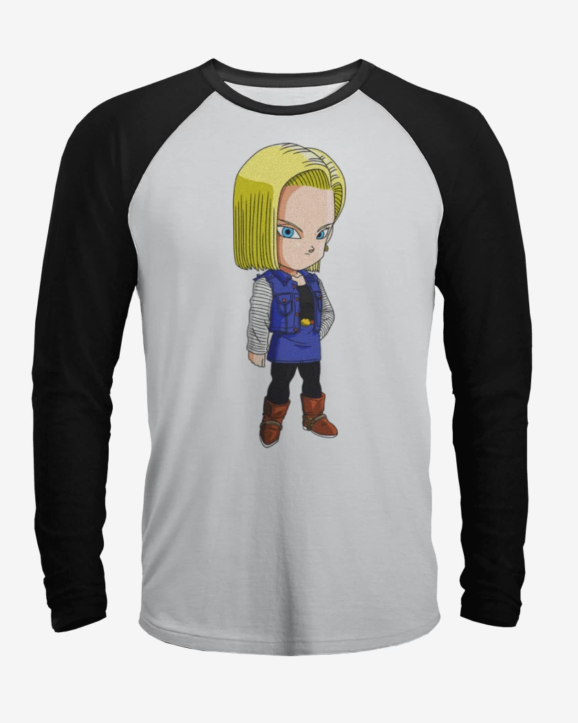 Polera Raglan Androide 18