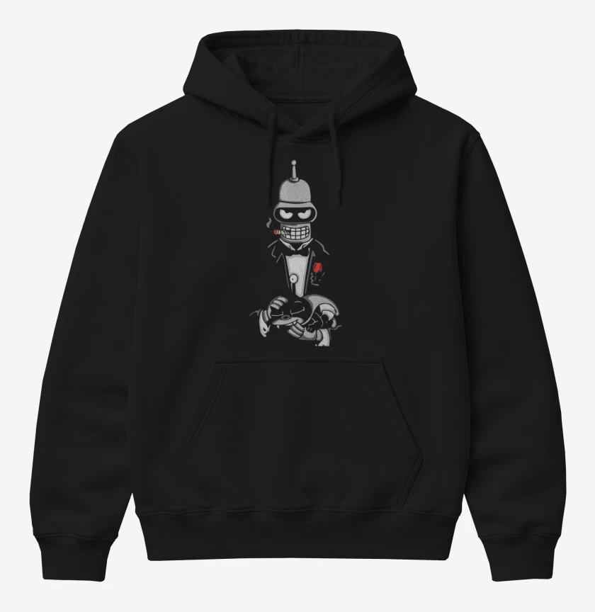 Poleron Canguro básico Negro de The bender