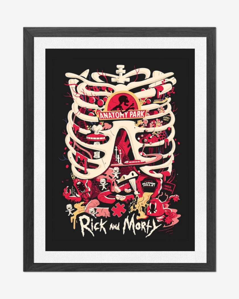 Cuadro decorativo anatomy park 2