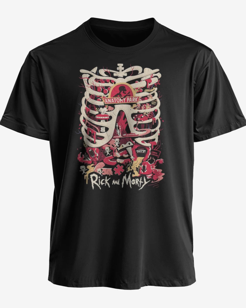 Polera premium Negro de anatomy park 2