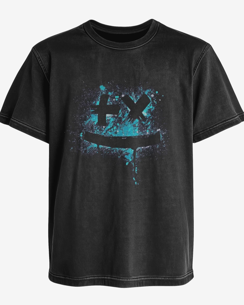 Polera desgastada Negro de Garrix