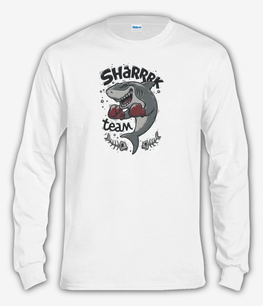 Polera manga larga Blanco de Sharrk